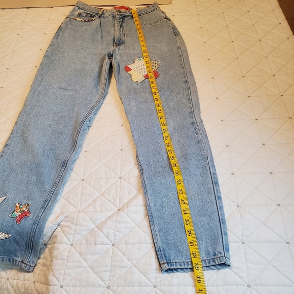 Bonjour Vintage quilt Patchwork high-rise Jeans! Size 9/10. - Picture 10 of 11